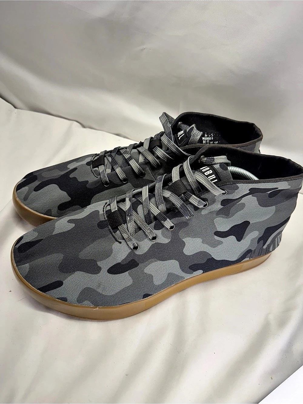 NOBULL High Top Trainer Grey Camo Gum Sole Men's 11.5 / Women's 13